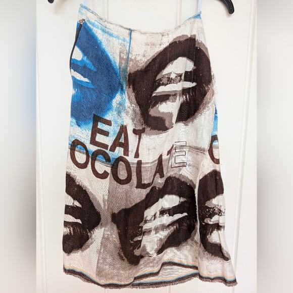 Vintage Paul Smith Eat Chocolat Skirt IT40 - Picture 2 of 8